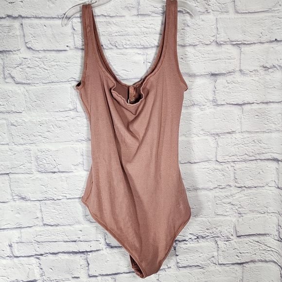 SKIMS COTTON RIB BODYSUIT/ ROSE CLAY/ NWT - Picture 14 of 16